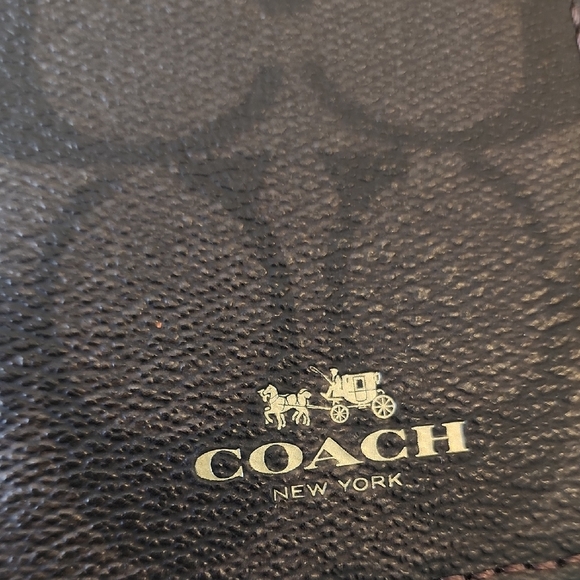 Coach Black and Brown Key & Card Holder\Lanyard - Picture 3 of 5